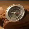 Monarty Pusula - Metal Gövdeli Profesyonel 60mm Taşınabilir El Pusulası – Dayanıklı Çelik Kasa, Yuvarlak Cep Pusulası, Kıble Yönü Bulucu