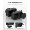 TELESIN DJI Osmo Action 6 için silikon kılıf, siyah
