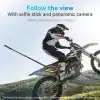 TELESIN Duall Top Kelepçe Montaj Çubuk Direği Bisiklet Bisiklet Motosiklet Gidon Tüp Tutucu Aksesuarları GoPro Hero 13 12 11 10 9 8, DJI Osmo Action 5 Pro 4 3 Insta360 X3 X4 Go3 Ace Pro ile Uyumlu