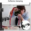 TELESIN Duall Top Kelepçe Montaj Çubuk Direği Bisiklet Bisiklet Motosiklet Gidon Tüp Tutucu Aksesuarları GoPro Hero 13 12 11 10 9 8, DJI Osmo Action 5 Pro 4 3 Insta360 X3 X4 Go3 Ace Pro ile Uyumlu