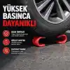 Valkyrie 2’li Ağırlık Kaldırma Kancası Bilek Destekli Güç Antrenmanı Fitness Strap Kırmızı