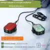 Ht-29 Şarjlı Bisiklet Işığı Ön Arka Flaşlı Usb 4 Mod Stop Lambası Aydınlatma Işık Seti IP65 Su Geçirmez Lamba Motosiklet