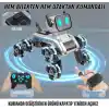 Giffy/Oyuncak 2.4 GhZ Uzaktan ve Bilekten Kumandalı Şarjlı 8 Teker Akrobat Robot Köpek Müzikli ve Led Işıklı Full Fonksiyon Akıllı Köpek Yavrusu Çift Kumanda Kontollü