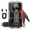 GROOVE M01 18200mAh 2000A Tepe Akımı Akü Takviye Cihazı Taşınabilir Jump Starter (Powerbank+Led Lamba+LCD Ekran) Benzinli ve Dizel Araçlar için