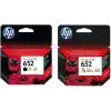 HP F6V25AE + F6V24AE 652 Siyah + Renkli Kartuş Seti