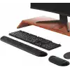 Klasse Gaming Klavye ve Mouse Bilek Destek Seti, ErgoPad, Kaymaz Tabanlı, Nefes Alan Kumaş, Ağrı Önleyici (Siyah Destek Seti)