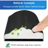 Klasse Gaming Klavye ve Mouse Bilek Destek Seti, ErgoPad, Kaymaz Tabanlı, Nefes Alan Kumaş, Ağrı Önleyici (Siyah Destek Seti)