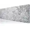 Klasse Pro - 6 Farklı Model Dikişli Kenar 70x30 cm Oyuncu Gaming Mouse Pad (White Map Lines)