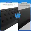 Klasse Gaming Klavye ve Mouse Bilek Destek Seti, ErgoPad, Kaymaz Tabanlı, Nefes Alan Kumaş, Ağrı Önleyici (Siyah Destek Seti)