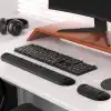 Klasse Gaming Klavye ve Mouse Bilek Destek Seti, ErgoPad, Kaymaz Tabanlı, Nefes Alan Kumaş, Ağrı Önleyici (Siyah Destek Seti)