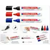 Edding 360 XL Tahta Kalemi Seti, 4lü (2 Siyah, 1 Mavi, 1 Kırmızı), Yuvarlak Uçlu, 1.5-3 mm, Beyaz Tahta ve Flipchart Uyumlu, Cap-Off Teknolojisi
