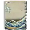 Katsushika Hokusai/The Great Wave off Kanagawa,1829 | Spiralli Defter 05 | A5 | Çizgisiz | 100 Sayfa