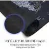 Zerfa Dünya Haritası Ekstra Büyük Genişletilmiş Kaymaz Kauçuk Oyun Mouse Pad & Klavye Masa Mat Bilgisayar Aptop için (900 mm X 400 mm X 2 mm) L Zmp253 Siyah (Dünya Haritası, 90 X 40 cm)