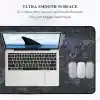 Zerfa Dünya Haritası Ekstra Büyük Genişletilmiş Kaymaz Kauçuk Oyun Mouse Pad & Klavye Masa Mat Bilgisayar Aptop için (900 mm X 400 mm X 2 mm) L Zmp253 Siyah (Dünya Haritası, 90 X 40 cm)