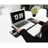 Zerfa Dünya Haritası Ekstra Büyük Genişletilmiş Kaymaz Kauçuk Oyun Mouse Pad & Klavye Masa Mat Bilgisayar Aptop için (900 mm X 400 mm X 2 mm) L Zmp253 Siyah (Dünya Haritası, 90 X 40 cm)