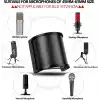 PEMOTech Mikrofon Pop Filtresi, [Yükseltilmiş Üç Katman] Mikrofon Pop Filtresi, Mikrofon Ön Cam Kapağı, Ses Kaydı için El Mikrofon Kalkanı Maskesi, Youtube Videoları, Akış