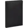 2K 4910 Defter 17x24 Cm. Çi̇zgi̇li̇ 160 Yapraklı Suni Deri Hilton Desen Kapaklı Siyah, Siyah