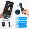 Kopdkes Profesyonel kablosuz yaka mikrofonu iPhone iPad, Plug-Play 2.4G Ultra Düşük Gecikme-Dahili Gürültü Azaltma Çip Yaka Mikrofon Röportaj, Podcast, Vlog, YouTube