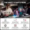 Numark Party Mix III Dahili Işıklı Bluetooth DJ Controller – 2 Deck, 16 Pad, Stems Kontrolü, Beat Assist, Smart Fader, USB-C, Serato DJ Lite & Algoriddim djay Dahil, Başlangıç DJ Seti