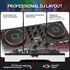 Numark Party Mix III Dahili Işıklı Bluetooth DJ Controller – 2 Deck, 16 Pad, Stems Kontrolü, Beat Assist, Smart Fader, USB-C, Serato DJ Lite & Algoriddim djay Dahil, Başlangıç DJ Seti
