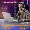 MAONO Akış, Podcast ve Stüdyo Kaydı için USB/XLR Oyun Mikrofonları, PC, PS4/PS5, Mikserler için Çift Gürültü Engelleme, Yazılım, RGB ve Sessiz Düğmeye Sahip Dinamik Mikrofonlar (PD100X Siyah)