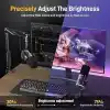 MAONO Akış, Podcast ve Stüdyo Kaydı için USB/XLR Oyun Mikrofonları, PC, PS4/PS5, Mikserler için Çift Gürültü Engelleme, Yazılım, RGB ve Sessiz Düğmeye Sahip Dinamik Mikrofonlar (PD100X Siyah)