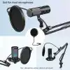 FIFINE Boom Arm veya Masaüstü Standı için Mikrofon Pop Filtresi, Çift Katmanlı Mikrofon Kalkanı, Kaz boynu Klipsi, Akış, Podcasting, Seslendirme, Ev Kayıt Stüdyosu için Şarkı Söyleme