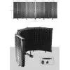 Midex PF-43 Mikrofon Ses Yalıtım İzolasyon Paneli 5 Bölümlü Ayaklı (69x26 cm)