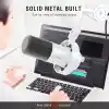 FIFINE Stüdyo XLR Dinamik Mikrofon, Akış Kaydı için USB PC Podcast Mikrofon, XLR/USB Vokal Mikrofon, Dokunarak Sessiz, Kazanç Düğmesi, Kulaklık İzleme - Amplitank K688 Beyaz
