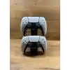 PS5 DualSense 2’li Oyun Kolu ve Kulaklık Standı Siyah Renk | 3D Baskı Şık Dikey Tutucu (21.5x18x4 cm)