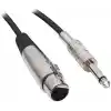 LUNATİC 2899 HAZIR 5 METRE MİKROFON ARA KABLOSU (6.3MM GİTAR ERKEK - CA NO N XLR DİŞİ) (2899 Gümüş)