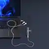 S-LINK SWV-USBC024 4 in 1 Gri Metal TypeC to 2*USB2.0 USB-C, 3.5mm Aux Port Type C Adaptör, SWV-USBC024