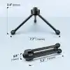 FIFINE Kaymaz Kauçuk Ayaklı Masaüstü Mikrofonu için Tripod Standı, Sağlam Metal Yapı, Oyun, Podcasting, Toplantılar, Sohbet için Katlanabilir Masa Mikrofonu Standı