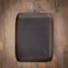 Masaüstü Organizer, Toplayıcı, Hakiki Deri Vale Tepsisi, Telefon pedi, Deri Sümen, Deri Pad, Deri Kase, Zarf ve Mektup Tepsisi, vallet tray, catch it all tray, leather (Kestane - Koyu Kahverengi)