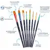 Pelikan Lot de 8 pinceaux synthétiques de qualité supérieure