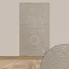 Tink 3D Kendinden Yapışkanlı Duvar Kağıdı Yeni Nesil Akustik Keçe Panel Desenli 52x98 cm (Ekru, 2 Adet 1 m²)