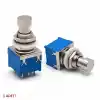3PDT On/On/Off 3lü Anahtar AC 250V 3A 9 Pin Switch Anlık Basmalı Buton Ayak Pedal Elektro Gitar Efekt Kutusu Mandallama