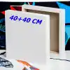 40x40 Bez Tuval Arkadan Zımbalı Tuval Kalın Şase 210 Gr%70 Polyester% 30 Pamuk Bez