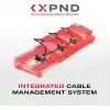 Planet Waves DAddario XPND Pedal Board Riser – Gitar pedalı için Elevate pedal – pedal tahtasında 1 inç (1 inç) yükseltir – kablo yönetimi için entegre girinti – yükseltici 2 pedal için uygundur