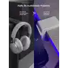 Premium Beyaz Masa Kenarı Kulaklık Standı – Polardock Edition | Kaydırmaz Keçeli, Ergonomik ve Güçlendirilmiş
