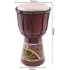 Djembe Davul Darbuka Renkli Afrika El Yapımı 30cm Çocuk Bongo Kongo