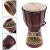 Djembe Davul Darbuka Renkli Afrika El Yapımı 30cm Çocuk Bongo Kongo