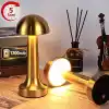 Coverzone 1200mAh LED Dekoratif Masa Lambası Döküm Demir | EKL-02 - Gold