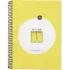 80 Yaprak Kareli Hafif Kağıt Stickerli Defter, Şort, 18.5x25cm