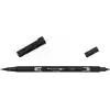 Tombow ABT-N15 – 6P keçeli Dual Brush Pen ile iki uç, [6 adet] Siyah
