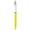BIC 4 Colours Sun Tükenmez Kalem, 12li Kutu, 1.0mm Uç, Tek Kalemde Sarı, Mor, Turuncu ve Pembe Renkler