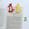 3D Baskı Renkli Kedi Kitap Ayracı - 6 Adet