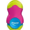 Maped Ofis Ve Kırtasiye 049121 Kalemtraş, Loopy Tek Delikli Silgili, Renkli