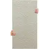 Tink 3D Kendinden Yapışkanlı Duvar Kağıdı Yeni Nesil Akustik Keçe Panel Leopar Desen 52x98 cm (Ekru, 2 Adet 1 m²)