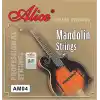 Alice 4 Telli Mandolin Teli, 010–034 Bakır Alaşımlı Sargı Pas Önleyici Kaplamalı Uzatılmış İp Ömrü